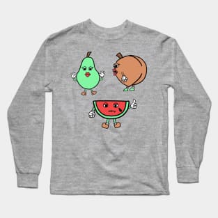 Cartoon Fruit Long Sleeve T-Shirt